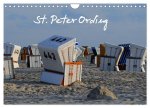 St. Peter Ording (Wandkalender 2024 DIN A4 quer), CALVENDO Monatskalender
