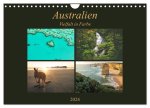 Australien - Farbige Vielfalt (Wandkalender 2024 DIN A4 quer), CALVENDO Monatskalender