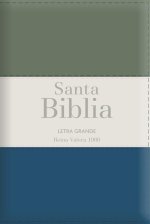 Biblia Rvr60 Letra Grande - Tama?o Manual / Tricolor: Gris/Crema/Azul Con Indice Y Cierre (Bible Rvr60 Lp/Pocket Size - Tricolor: Grey/Cream/Azul with