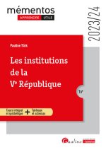 Les institutions de la Ve République, 16ème édition