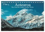 Aotearoa - Das Land der langen weißen Wolke (Tischkalender 2024 DIN A5 quer), CALVENDO Monatskalender