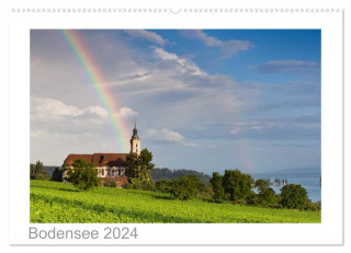 Bodensee 2024 (Wandkalender 2024 DIN A2 quer), CALVENDO Monatskalender