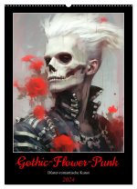 Gothic-Flower-Punk. Düster-romantische Kunst (Wandkalender 2024 DIN A2 hoch), CALVENDO Monatskalender