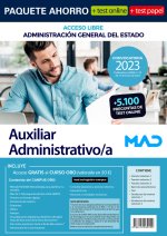 PAQUETE AHORRO + TEST PAPEL AUXILIAR ADMINISTRATIVO/A ADMINI
