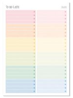 Trendstuff Block A5 Wochenplan [Rainbow]