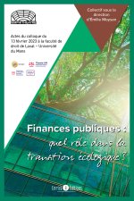Finances publiques, quel rôle dans la transition écologique?