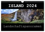 Island 2024 Landschaftspanoramen (Wandkalender 2024 DIN A4 quer), CALVENDO Monatskalender