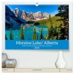 Moraine Lake, Alberta/ Kanada (hochwertiger Premium Wandkalender 2024 DIN A2 quer), Kunstdruck in Hochglanz