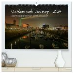Duisburg Nachtmomente 2024 (hochwertiger Premium Wandkalender 2024 DIN A2 quer), Kunstdruck in Hochglanz