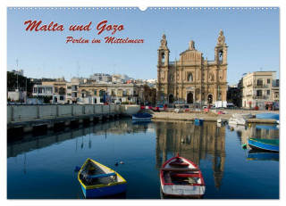 Malta und Gozo, Perlen im Mittelmeer (Wandkalender 2024 DIN A2 quer), CALVENDO Monatskalender