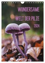 Wundersame Welt der Pilze (Wandkalender 2024 DIN A4 hoch), CALVENDO Monatskalender