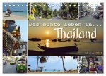 Das bunte Leben in Thailand (Tischkalender 2024 DIN A5 quer), CALVENDO Monatskalender