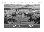Barcelona Photografien in Schwarz / Weiß (Tischkalender 2024 DIN A5 quer), CALVENDO Monatskalender
