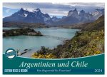 Argentinien und Chile - vom Regenwald bis Feuerland (Wandkalender 2024 DIN A2 quer), CALVENDO Monatskalender