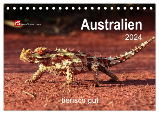 Australien tierisch gut 2024 (Tischkalender 2024 DIN A5 quer), CALVENDO Monatskalender