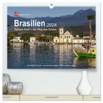 Brasilien 2024 Estrada Real - der Weg des Goldes (hochwertiger Premium Wandkalender 2024 DIN A2 quer), Kunstdruck in Hochglanz