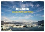 Island - Landschaft und Natur (Wandkalender 2024 DIN A3 quer), CALVENDO Monatskalender