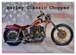 Harley Classic Chopper (Wandkalender 2024 DIN A2 quer), CALVENDO Monatskalender