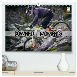 Downhill Moments (hochwertiger Premium Wandkalender 2024 DIN A2 quer), Kunstdruck in Hochglanz