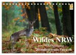 Wildes NRW - Beeindruckende Tierwelt (Tischkalender 2024 DIN A5 quer), CALVENDO Monatskalender
