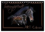 Traumpferde-ART-Collection (Tischkalender 2024 DIN A5 quer), CALVENDO Monatskalender