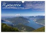 Alpensee - Landschaften im Kontrast der Berge (Wandkalender 2024 DIN A4 quer), CALVENDO Monatskalender