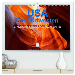 USA Der Südwesten - Einzigartige Monumente (hochwertiger Premium Wandkalender 2024 DIN A2 quer), Kunstdruck in Hochglanz