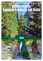 Naturerlebnis Samaria Schlucht auf Kreta (Tischkalender 2024 DIN A5 hoch), CALVENDO Monatskalender
