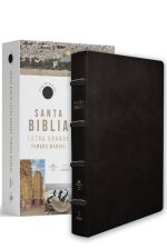 Biblia Rvr 1960 Letra Grande Tama?o Manual, Piel Premier Negro / Spanish Bible Rvr 1960 Handy Size Large Print Bonded Leather Black