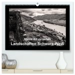 Meine Art zu sehen - Landschaften Schwarz-Weiß (hochwertiger Premium Wandkalender 2024 DIN A2 quer), Kunstdruck in Hochglanz