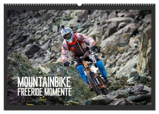 Mountainbike Freeride Momente (Wandkalender 2024 DIN A2 quer), CALVENDO Monatskalender
