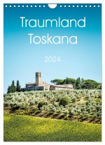 Traumland Toskana (Wandkalender 2024 DIN A4 hoch), CALVENDO Monatskalender