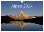 Alpen (Wandkalender 2024 DIN A4 quer), CALVENDO Monatskalender