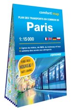 Plan des transports en commun de Paris (carte format poche laminée - plan de ville)