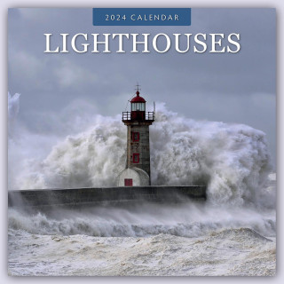 Lighthouses - Leuchttürme 2024 - 16-Monatskalender