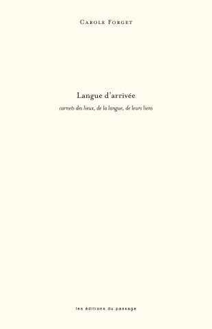Langue d'arrivée
