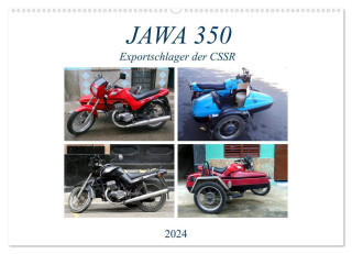 JAWA 350 - Exportschlager der CSSR (Wandkalender 2024 DIN A2 quer), CALVENDO Monatskalender