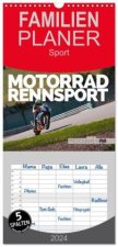 Familienplaner 2024 - Motorrad Rennsport mit 5 Spalten (Wandkalender, 21 x 45 cm) CALVENDO