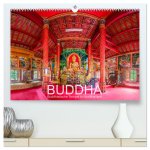 BUDDHA - Buddhistische Tempel in Nordthailand (hochwertiger Premium Wandkalender 2024 DIN A2 quer), Kunstdruck in Hochglanz