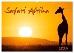 Safari Afrika (Wandkalender 2024 DIN A2 quer), CALVENDO Monatskalender