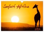 Safari Afrika (Wandkalender 2024 DIN A4 quer), CALVENDO Monatskalender