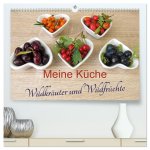 Meine Küche - Wildkräuter und Wildfrüchte (hochwertiger Premium Wandkalender 2024 DIN A2 quer), Kunstdruck in Hochglanz