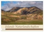 Islands Naturlandschaften (Wandkalender 2024 DIN A2 quer), CALVENDO Monatskalender