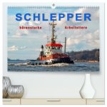 Schlepper - bärenstarke Arbeitstiere (hochwertiger Premium Wandkalender 2024 DIN A2 quer), Kunstdruck in Hochglanz