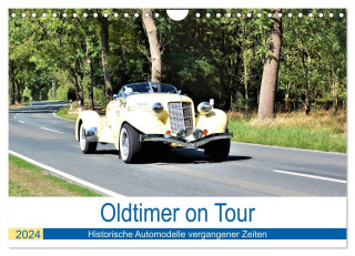 Oldtimer on Tour (Wandkalender 2024 DIN A4 quer), CALVENDO Monatskalender