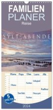Familienplaner 2024 - Sylt-Abende - Fotografien von Beate Zoellner mit 5 Spalten (Wandkalender, 21 x 45 cm) CALVENDO
