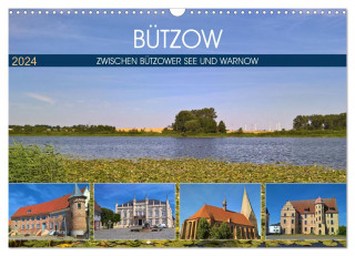 Bützow - Zwischen Bützower See und Warnow (Wandkalender 2024 DIN A3 quer), CALVENDO Monatskalender
