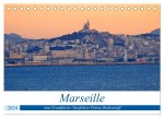 Marseille vom Frankfurter Taxifahrer Petrus Bodenstaff (Tischkalender 2024 DIN A5 quer), CALVENDO Monatskalender
