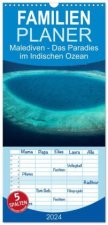 Familienplaner 2024 - Malediven - Das Paradies im Indischen Ozean III mit 5 Spalten (Wandkalender, 21 x 45 cm) CALVENDO