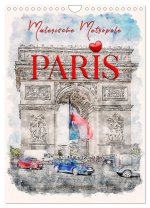 Paris - malerische Metropole (Wandkalender 2024 DIN A4 hoch), CALVENDO Monatskalender